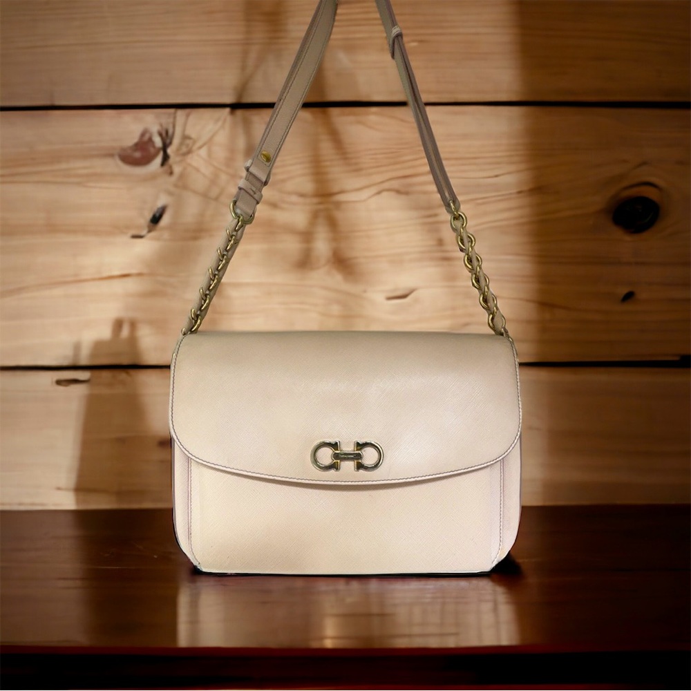 Salvatore Ferragamo Sandrine Beige Bag